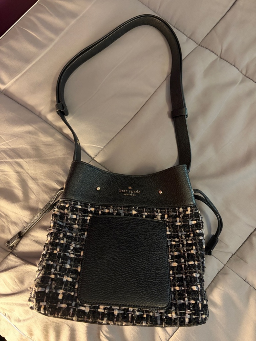 Kate Spade Marti Tweed Bucket
Crossbody Bag